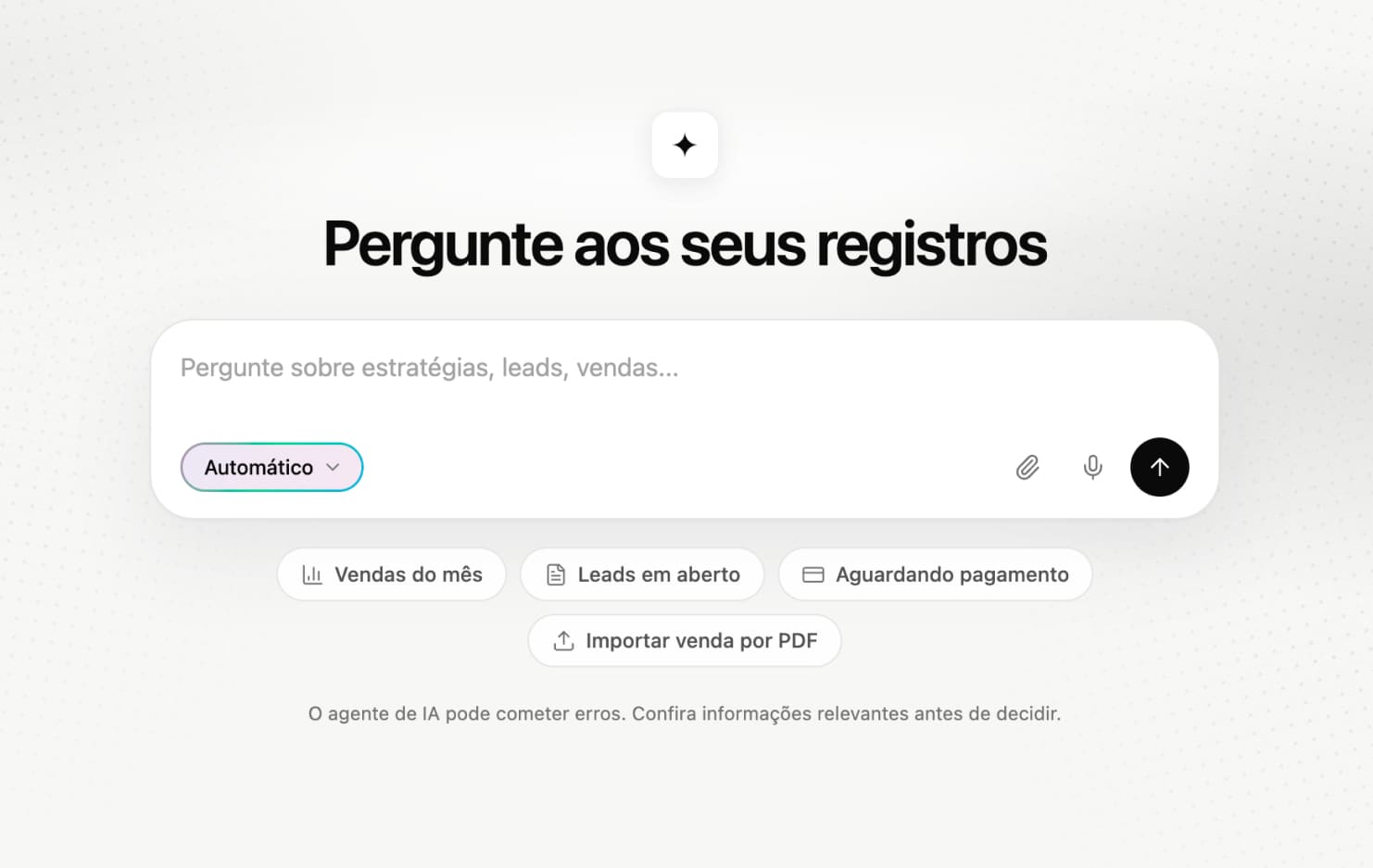 Chat com IA e Agente de vendas no Saga CRM